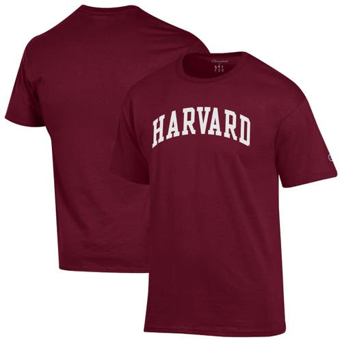 Champion Men's Champion  Crimson Harvard Crimson Basic Arch T-Shirt 