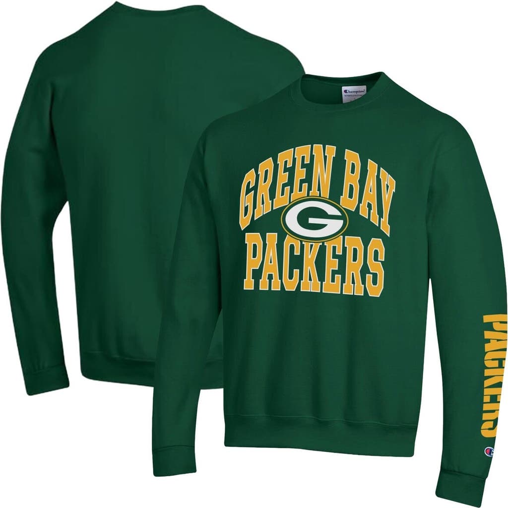 Champion Men's Champion  Green Green Bay Packers Powerblend Fleece Sweatshirt 