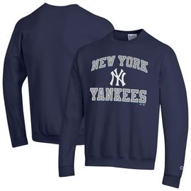 Champion Men's Champion  Navy New York Yankees Heart & Soul Powerblend Sweatshirt 