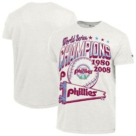 Champion Men's Champion  White Philadelphia Phillies Winning Tradition Cooperstown Tri-Blend T-Shirt 