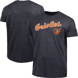 Champion Men's Champion Black Baltimore Orioles Cooperstown Wordmark Lockup Tri-Blend T-Shirt 
