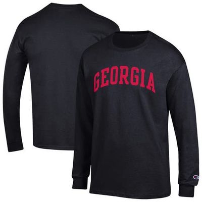 Champion Men's Champion Black Georgia Bulldogs Basic Arch Long Sleeve T-Shirt 