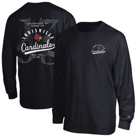 Champion Men's Champion Black Louisville Cardinals Laminated All-Star Long Sleeve T-Shirt 
