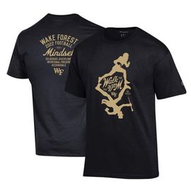 Champion Men's Champion Black Wake Forest Demon Deacons 2022 Football Walk the Walk T-Shirt 