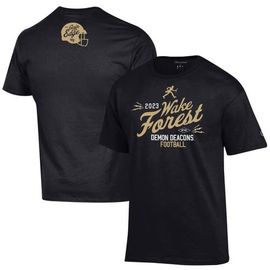 Champion Men's Champion Black Wake Forest Demon Deacons Football Season T-Shirt 