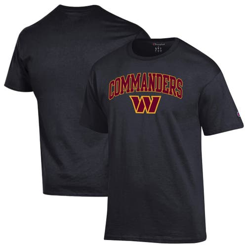 Champion Men's Champion Black Washington Commanders Arch Over Logo T-Shirt 