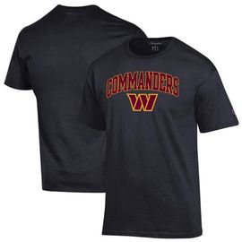 Champion Men's Champion Black Washington Commanders Arch Over Logo T-Shirt 