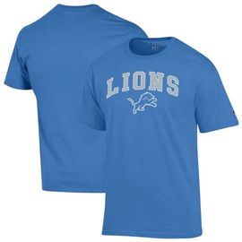 Champion Men's Champion Blue Detroit Lions Arch Over Logo T-Shirt 