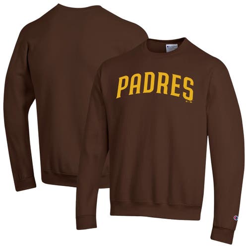 Champion Men's Champion Brown San Diego Padres Powerblend Wordmark Sweatshirt 
