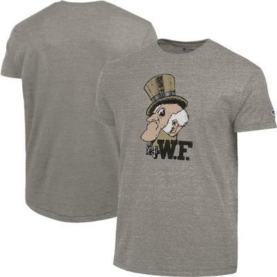 Champion Men's Champion Charcoal Wake Forest Demon Deacons Vintage Triumph Tri-Blend T-Shirt 
