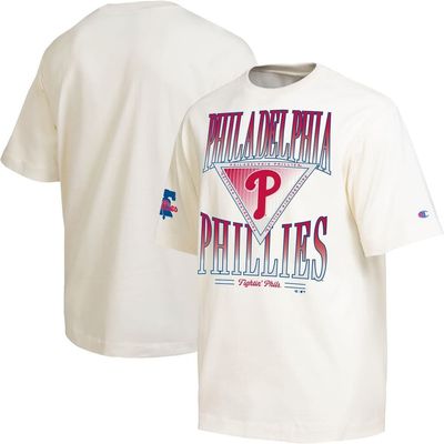 Champion Men's Champion Cream Philadelphia Phillies Traditions Two Locations T-Shirt 