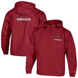 Champion Men's Champion Garnet South Carolina Gamecocks Delay Packable Half-Zip Jacket 