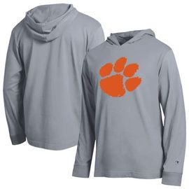 Champion Men's Champion Gray Clemson Tigers Tonal All-Star Long Sleeve Hooded T-Shirt 