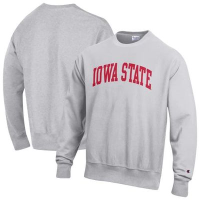 Champion Men's Champion Gray Iowa State Cyclones Reverse Weave Fleece Sweatshirt 