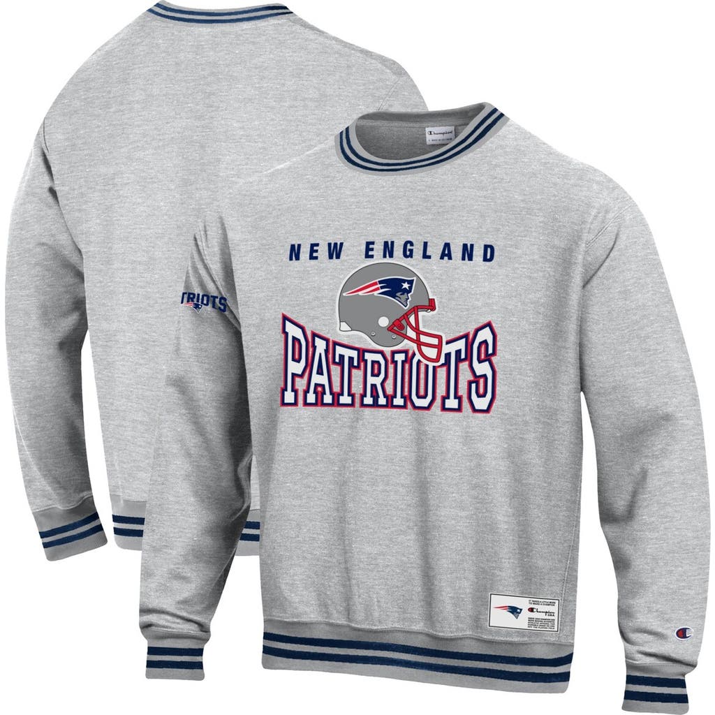 Champion Men's Champion Gray New England Patriots Reverse Weave Fleece Sweatshirt 