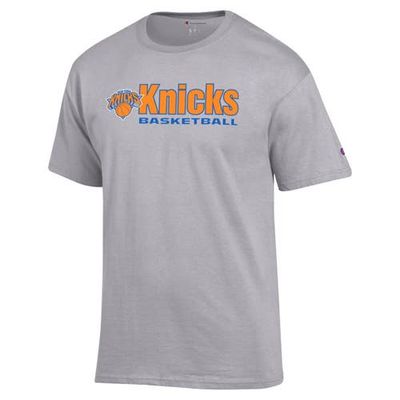 Champion Men's Champion Gray New York Knicks Jersey T-Shirt 