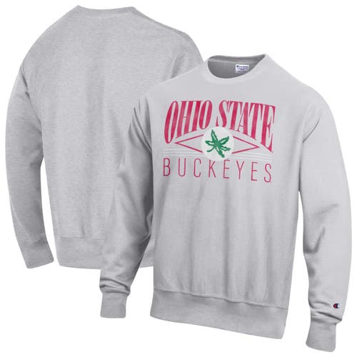 Champion Men's Champion Gray Ohio State Buckeyes Reverse Weave Fleece Sweatshirt 