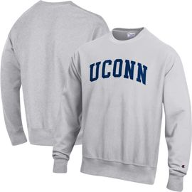 Champion Men's Champion Gray UConn Huskies Reverse Weave Fleece Sweatshirt 