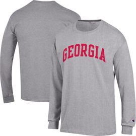 Champion Men's Champion Heather Gray Georgia Bulldogs Basic Arch Long Sleeve T-Shirt 