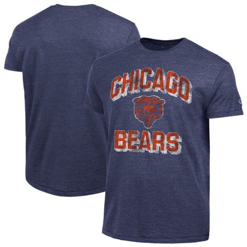 Champion Men's Champion Heather Navy Chicago Bears Ultimate Tri-Blend T-Shirt 