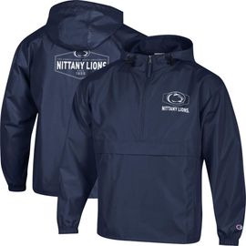 Champion Men's Champion Navy Penn State Nittany Lions Delay Packable Half-Zip Jacket 