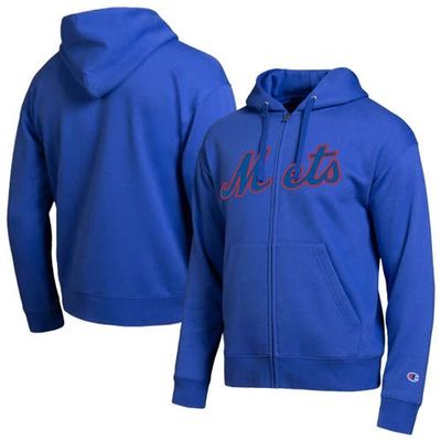 Champion Men's Champion New York Mets Royal All-Star Wordmark Full-Zip Hoodie 