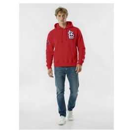 Champion Men's Champion Red St. Louis Cardinals Reverse Weave Chenille Hoodie 