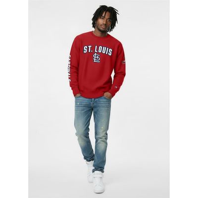Champion Men's Champion Red St. Louis Cardinals Reverse Weave Chenille Sweatshirt 
