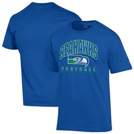 Champion Men's Champion Royal Seattle Seahawks Jersey T-Shirt 