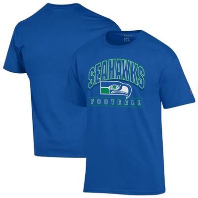 Champion Men's Champion Royal Seattle Seahawks Jersey T-Shirt 