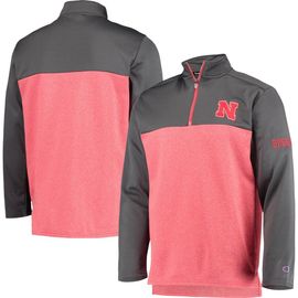 Champion Men's Champion Scarlet Nebraska Huskers Gameday Quarter-Zip Jacket 