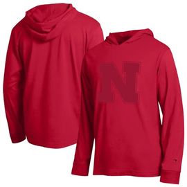 Champion Men's Champion Scarlet Nebraska Huskers Tonal All-Star Long Sleeve Hooded T-Shirt 