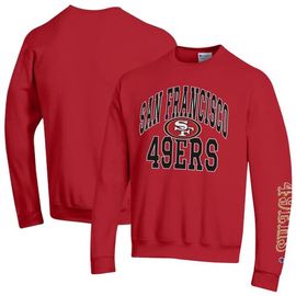 Champion Men's Champion Scarlet San Francisco 49ers Powerblend Fleece Sweatshirt 