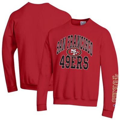 Champion Men's Champion Scarlet San Francisco 49ers Powerblend Fleece Sweatshirt 