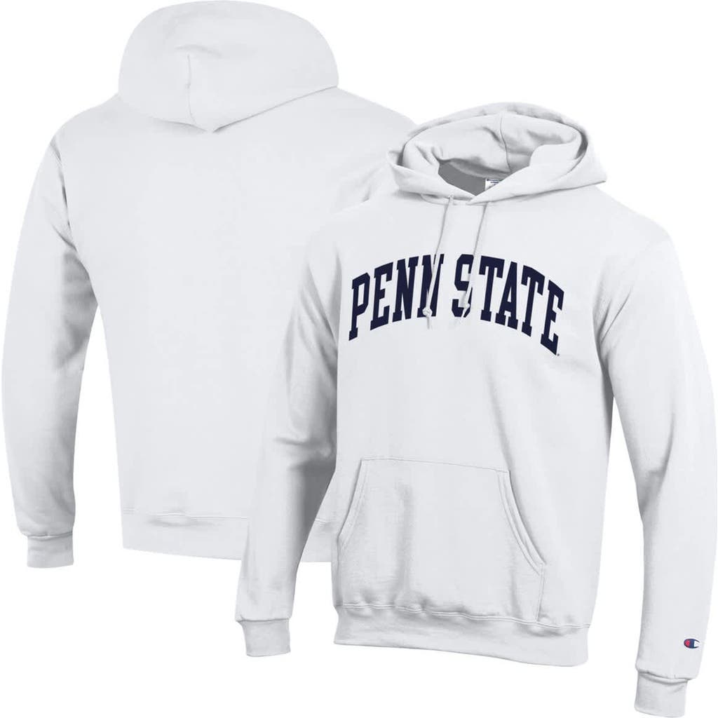 Champion Men's Champion White Penn State Nittany Lions Basic Arch Fleece Pullover Hoodie 