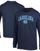 Champion Men's Champion Navy North Carolina Tar Heels Arch Over Logo Long Sleeve T-Shirt  - 1