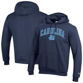 Champion Men's Champion Navy North Carolina Tar Heels Arch Over Logo Pullover Hoodie 