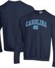 Champion Men's Champion Navy North Carolina Tar Heels Arch Over Logo Pullover Sweatshirt  - 1