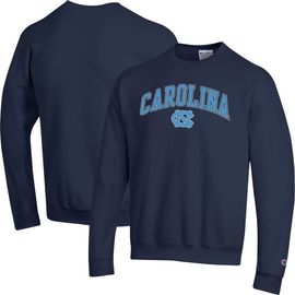 Champion Men's Champion Navy North Carolina Tar Heels Arch Over Logo Pullover Sweatshirt 