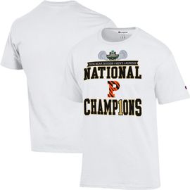 Champion Unisex Champion White Princeton Tigers 2026 NCAA Men's Lacrosse National Champions Locker Room T-Shirt 