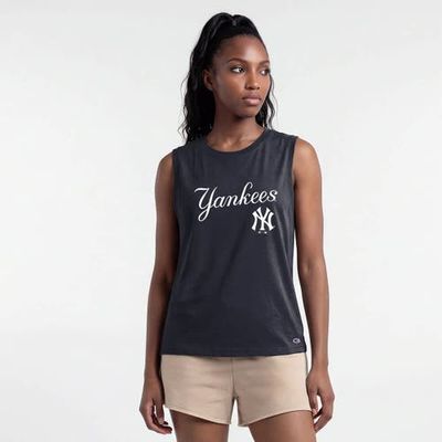 Champion Women's Champion  Navy New York Yankees Muscle Tank Top 