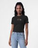 Champion Women's Champion Black New York Knicks Soft Touch Fitted Cropped T-Shirt  - 1