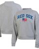Champion Women's Champion Heather Gray Boston Red Sox Americana Triumph Fleece Tri-Blend Sweatshirt  - 1