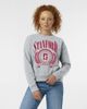 Champion Women's Champion Heather Gray Stanford Cardinal Academic Crest Powerblend Crewneck Sweatshirt  - 1