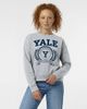 Champion Women's Champion Heather Gray Yale Bulldogs Academic Crest Powerblend Crewneck Sweatshirt  - 1