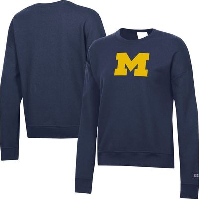 Champion Women's Champion Navy Michigan Wolverines Powerblend Sweatshirt 