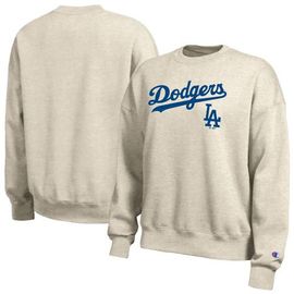 Champion Women's Champion Oatmeal Los Angeles Dodgers All-Star Sweatshirt 