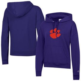 Champion Women's Champion Purple Clemson Tigers Powerblend Fleece Hoodie 