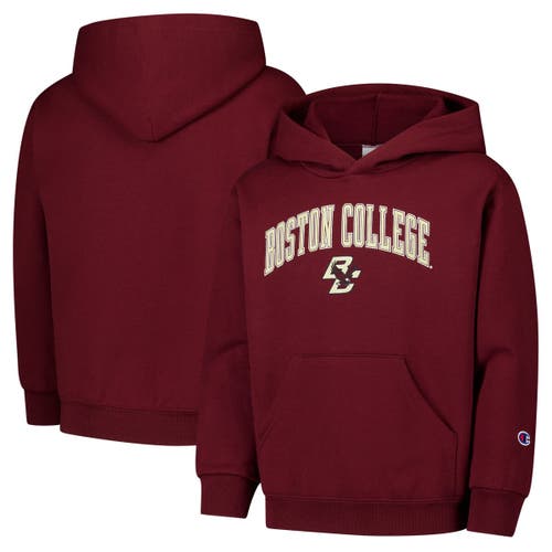 Champion Youth Champion Maroon Boston College Eagles Campus Pullover Hoodie 