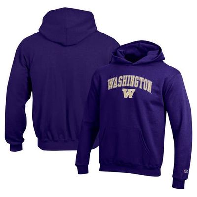 Champion Youth Champion Purple Washington Huskies Campus Pullover Hoodie 